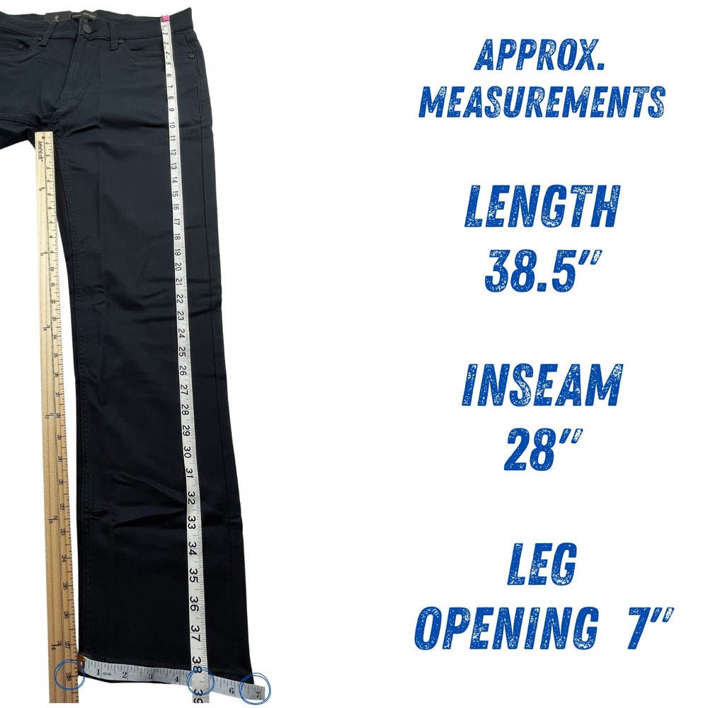 NWT‎ Banana Republic Mens 30x30 5 Pocket Flat Front Slim Fit Stretch Pant Black - Picture 9 of 10